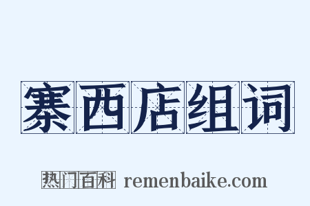 寨西店组词是什么意思的图片